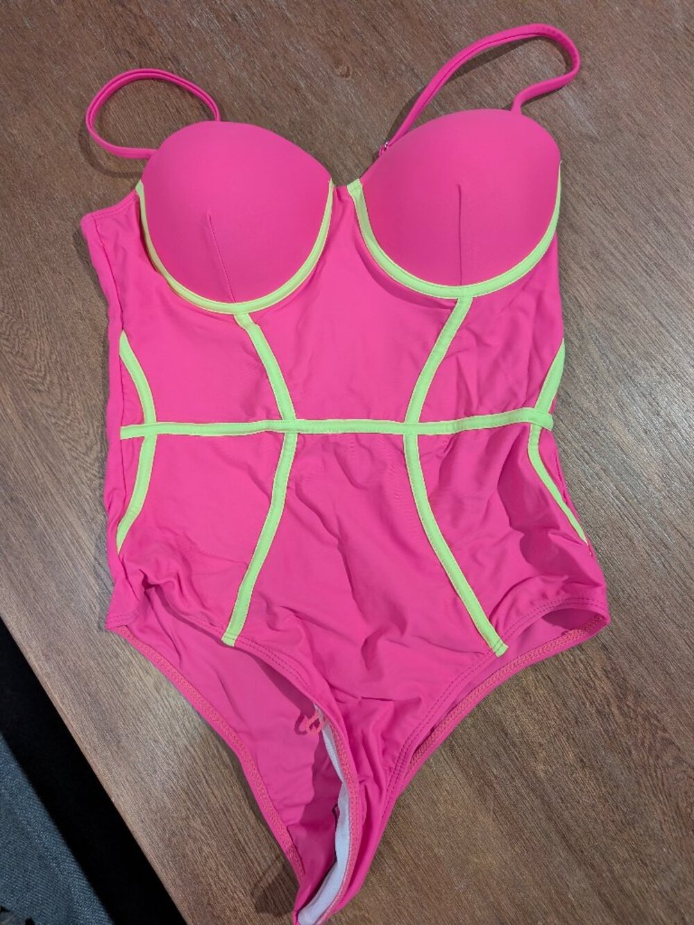 Shein full piece neon brand new full piece bathing suit